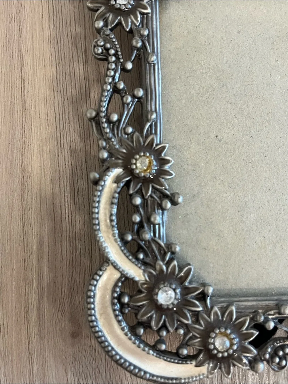 Ornate Celestial Metal Photo Frame Vintage